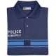 Polo Police Municipale bleu manche longue coton