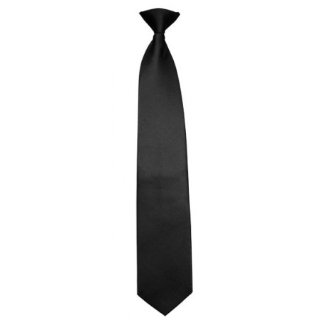 Cravate noire à clip de sécurité