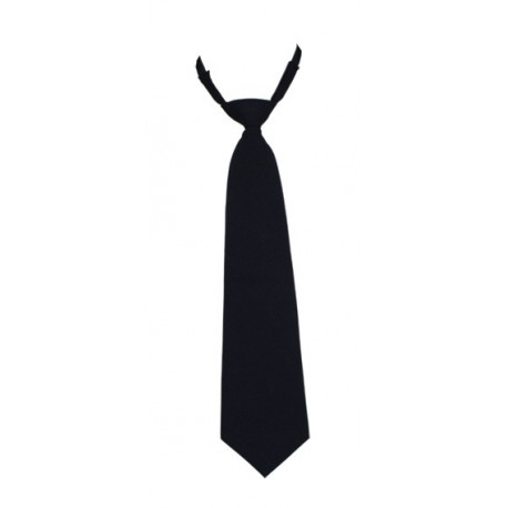 Cravate noire à élastique réglable