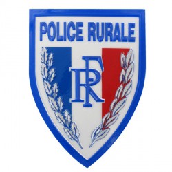 Ecusson Police Rurale plastifié