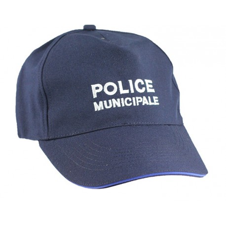 Casquette souple Police Municipale réglable liseré gitane