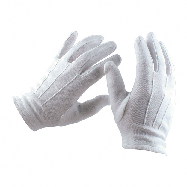 Gants blanc nylon cérémonie - Rhinodéfense