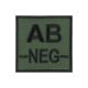 Velcro groupe sanguin noir/vert AB-