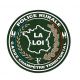 Ecusson rond GC Police Rurale gomme