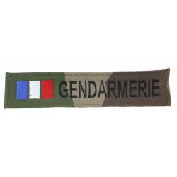 Barrette Gendarmerie brodée camo BBR
