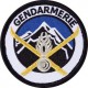 Ecusson Gendarmerie Haute Montagne BRODE
