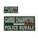 Panneau PVC Garde Champêtre Police Rurale